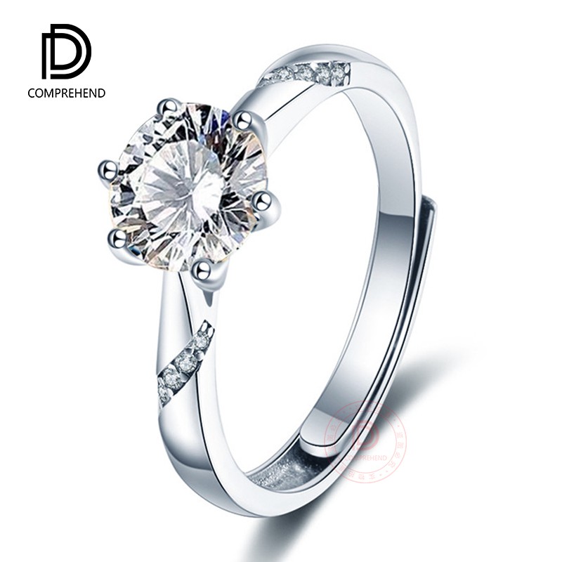 Moissanite diamond ring 0.51 carat PT950 platinum ring
