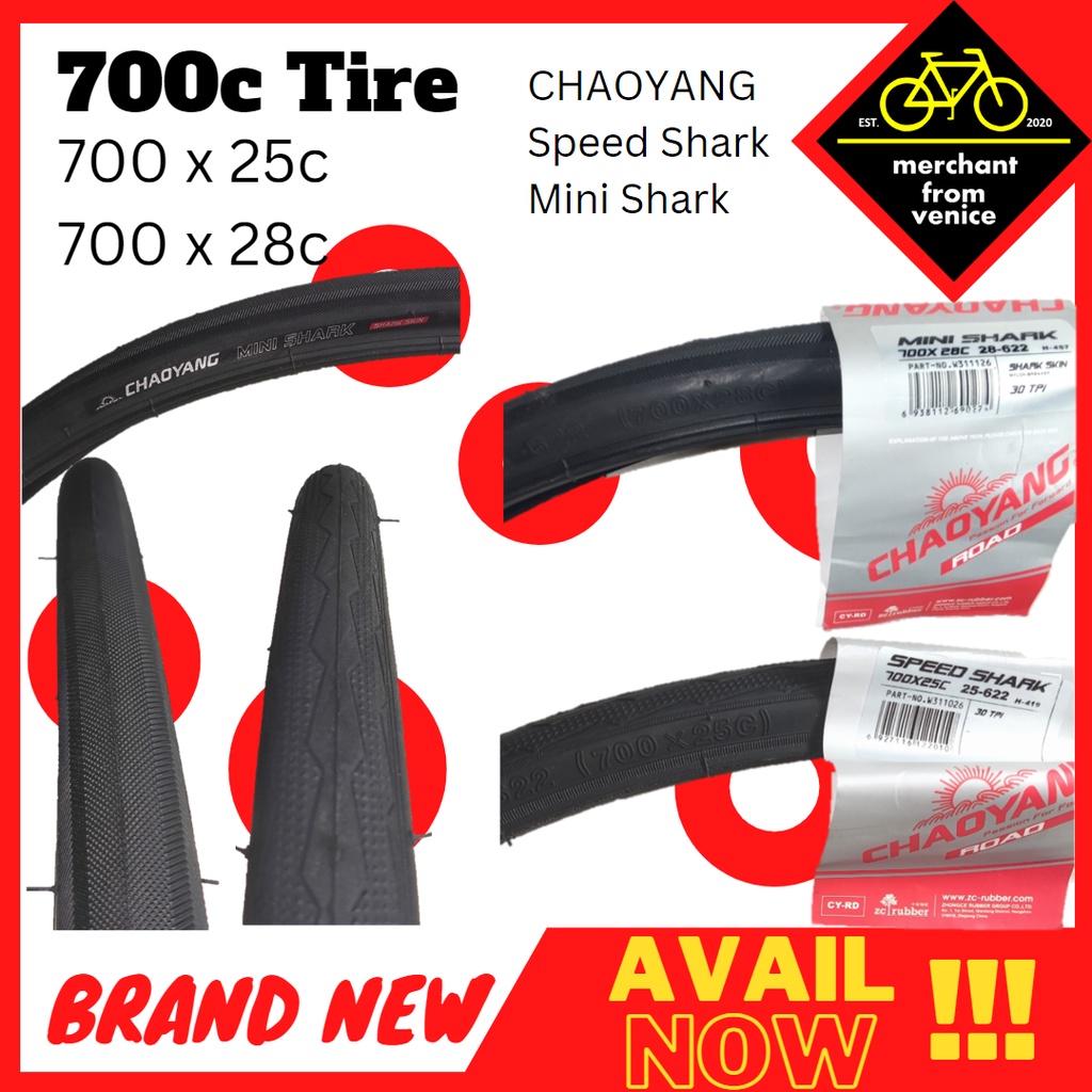 700c Tire 700x25c 700x28c Chaoyang Mini Shark Speed Shark PER PC Road Bike Racer Tire Bike Parts