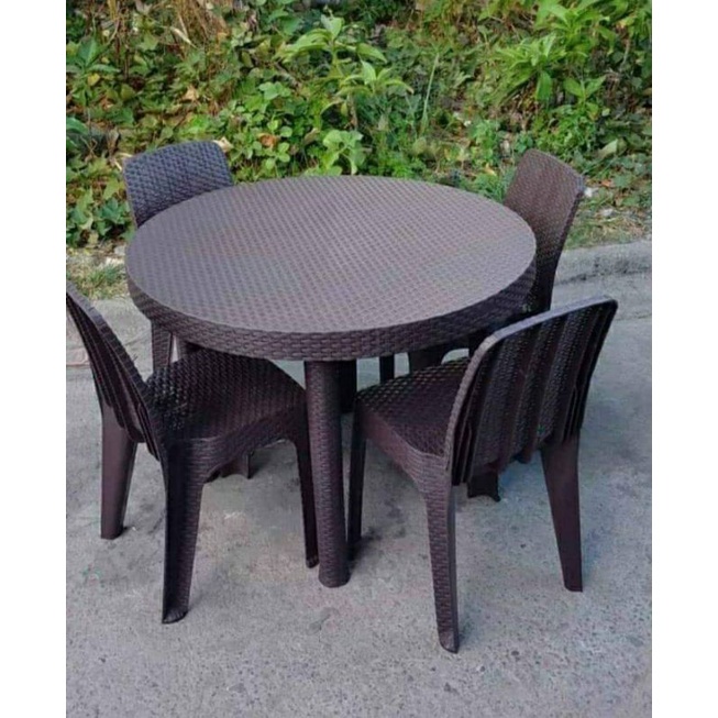 Jolly Brand Rattan Round Table (32"x 32") Shopee Philippines