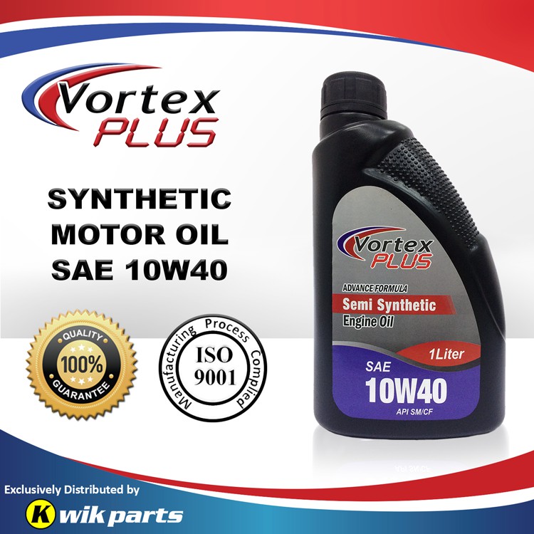 Vortex Plus Semi Synthetic Motor Oil SAE 10W40 1 Liter Shopee Philippines