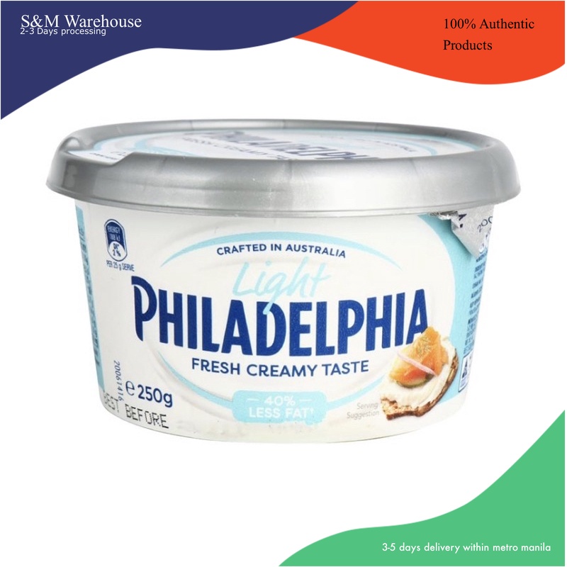 New packaging Philadelphia Light Cream Cheese 250g Shopee Philippines