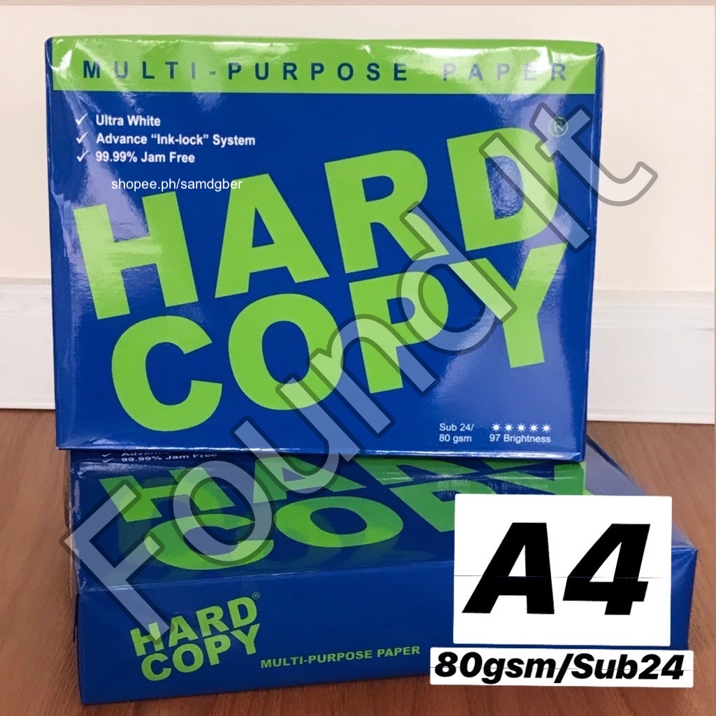 [Found It] Hard Copy Bond Paper (A4 8.25x11.75) Sub 24 / 80gsm