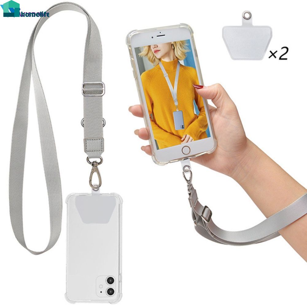 Detachable Adjustable Polyester Phone Lanyard Neck Strap And Security