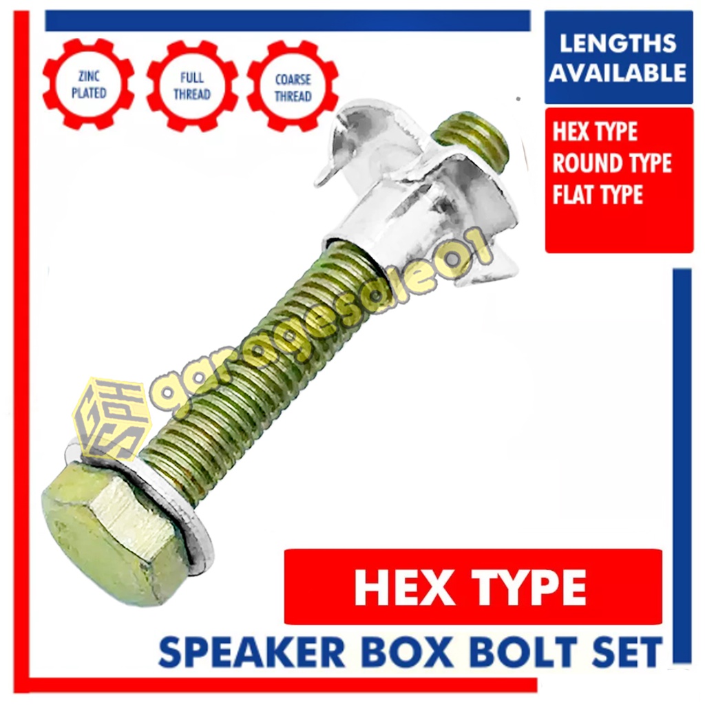 Speaker Bolt Hex / Round / Flat Type Tnuts Speaker Box Bolt with T Nut