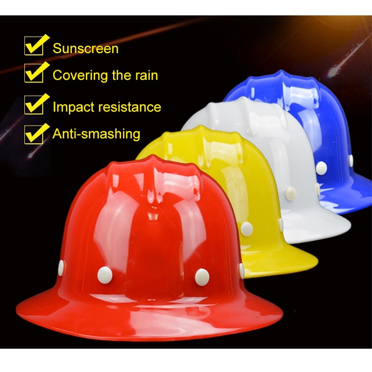 Safety Helmet Widebrimmed Hard Hat Sunshade Rainproof Work Protection