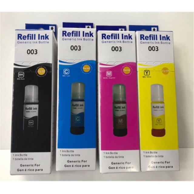 Epson L3110 L3150 L5190 003 Ink Premium Compatible Dye Inks CIS