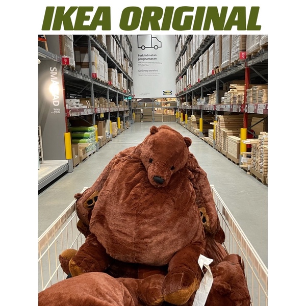 IKEA DJUNGELSKOG Soft toy, brown bear, Shopee Philippines