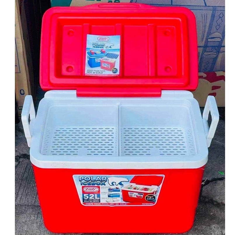ZOOEY HIGHQUALITY COOLER BOX Polar Ice Box Chest Insulated Cooler Ice Box Large 52 L Shopee