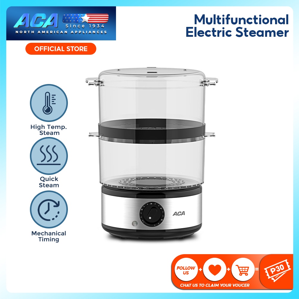 2021 ACA 4L 2Layer Large Visible Container Steamer Siomai Siopao