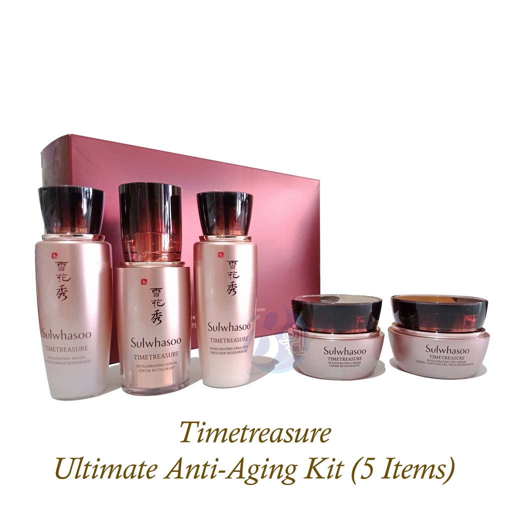 Sulwhasoo Timetreasure Ultimate AntiAging KIt (5 Items) Shopee