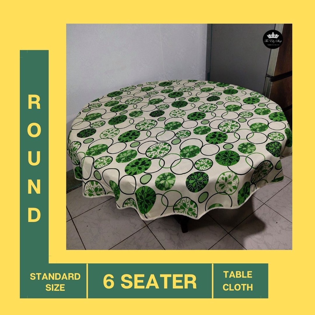 Green Round Table Cloth, Yellow, Green Circle Table Cloth Red Floral