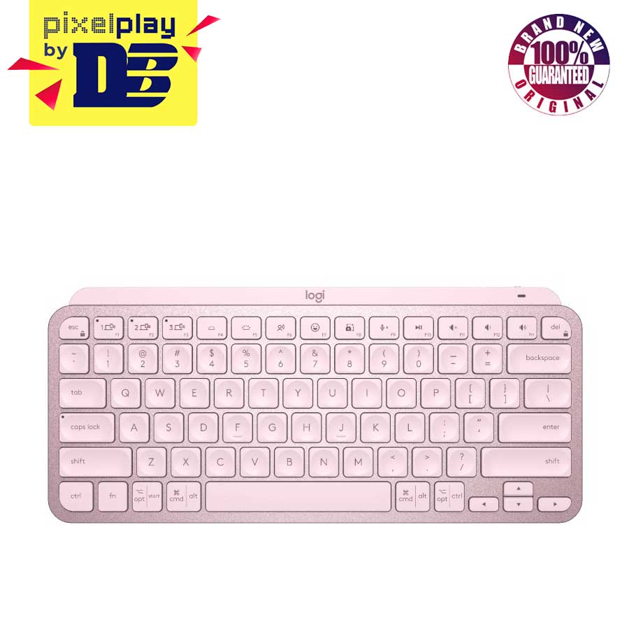 Logitech MX Keys Mini Minimalist Wireless Illuminated Keyboard (Rose