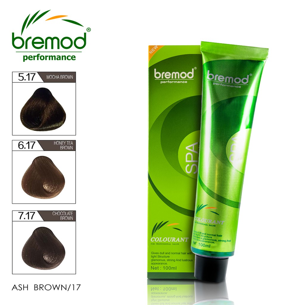 Bremod Hair Color (Chocolate Brown/17) 100ml Styling Dye Cream BRR301