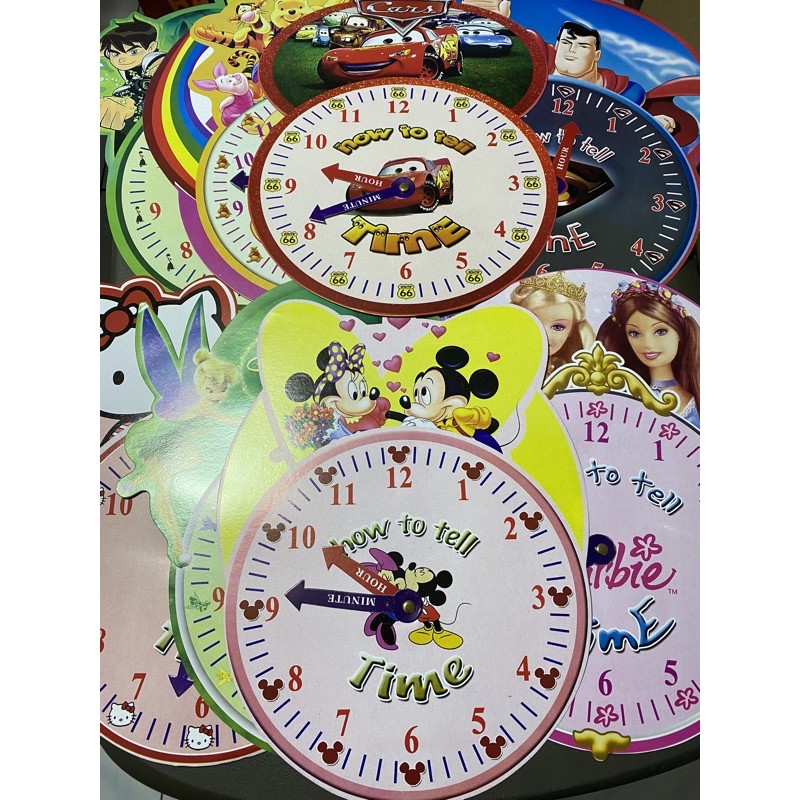 Paper Clock for Kids Assorted Designs For Boys and Girls Shopee