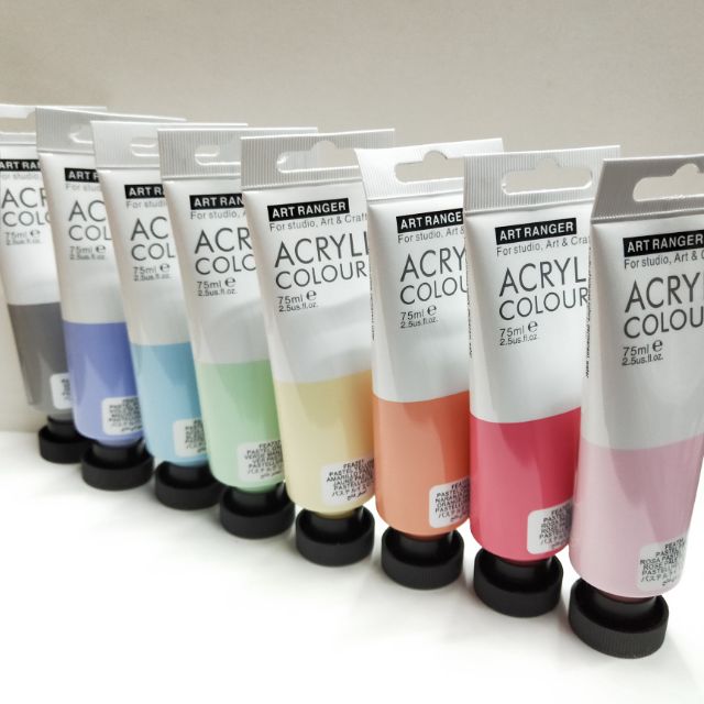 Art Ranger Acrylic paint [Pastel color] [75ml] Shopee Philippines