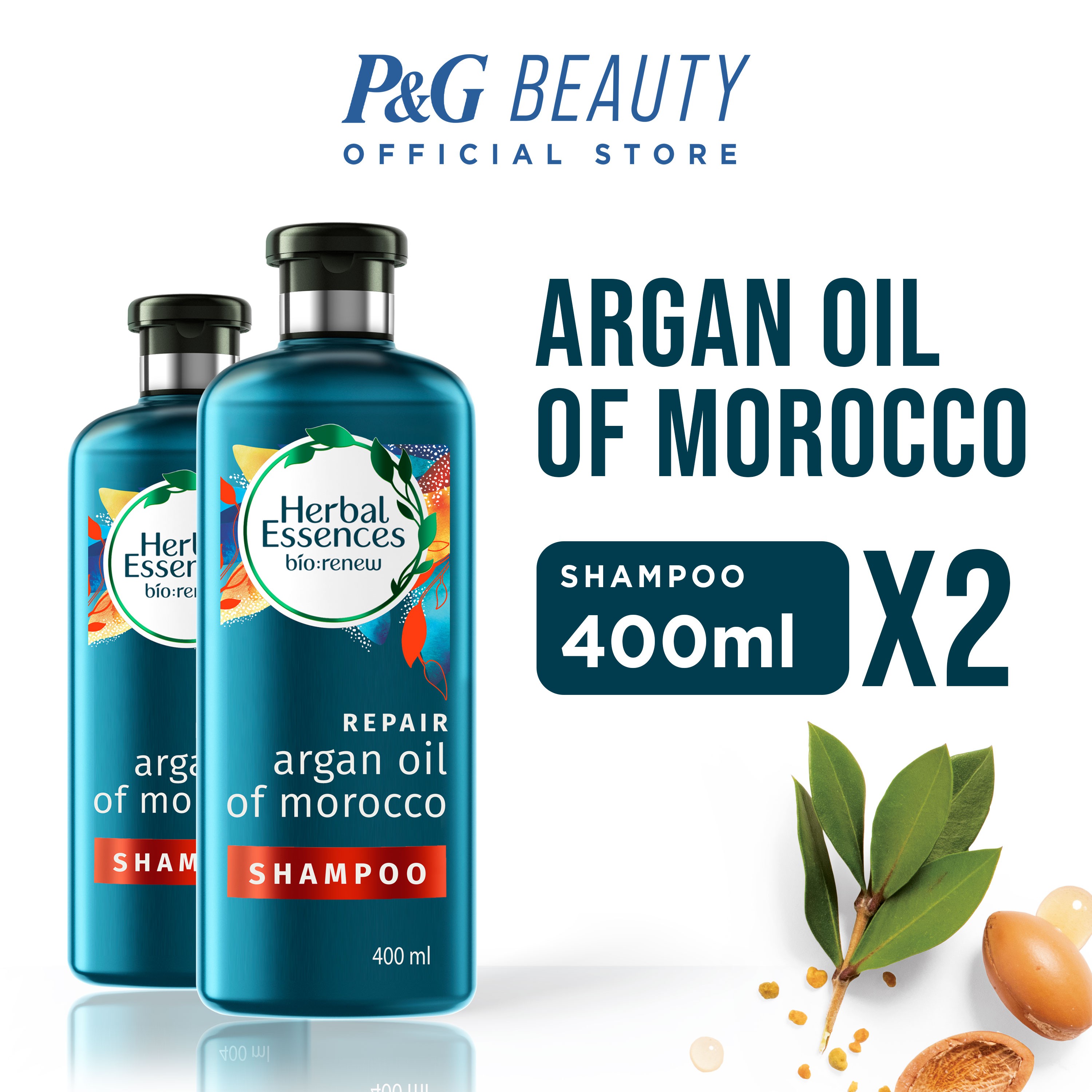 Herbal Essences Repair Argan Oil Shampoo 400mL Duo Shopee Philippines