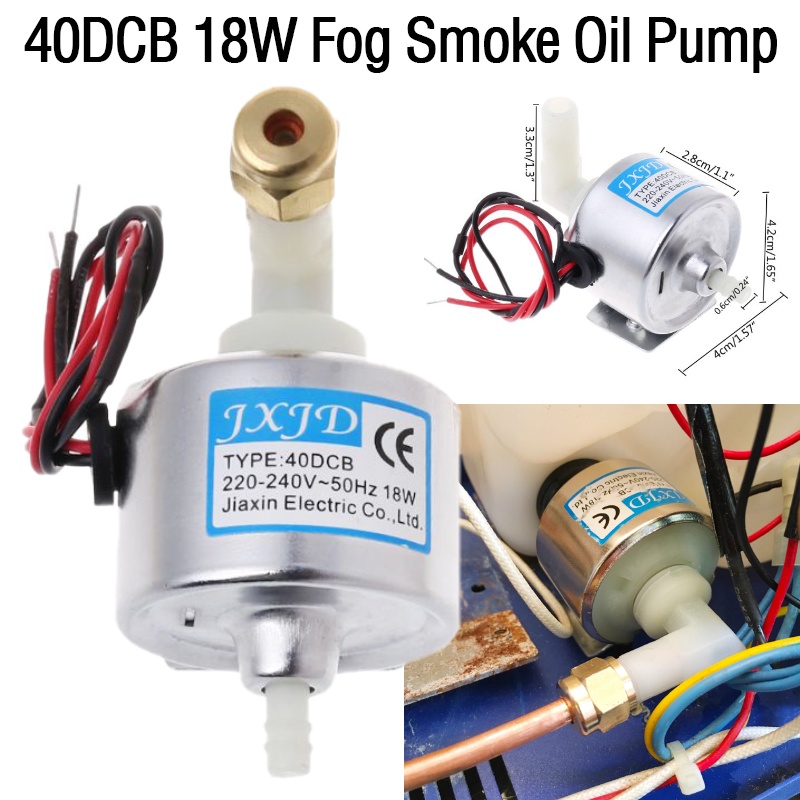 New Small 18w 220v 40dcb Smoke Machine Oil Pump Steam Fogger Aspirator