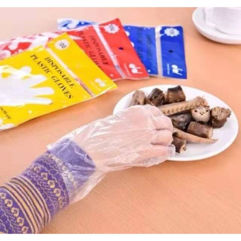 100pcs Disposable Plastic Gloves (Wholesale) Shopee Philippines
