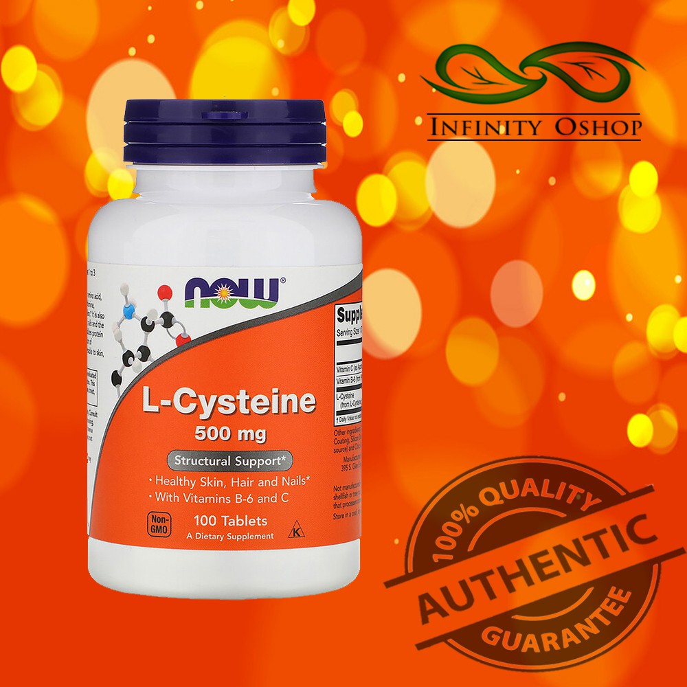 Now Foods LCysteine, 500 mg, 100 Tablets Shopee Philippines