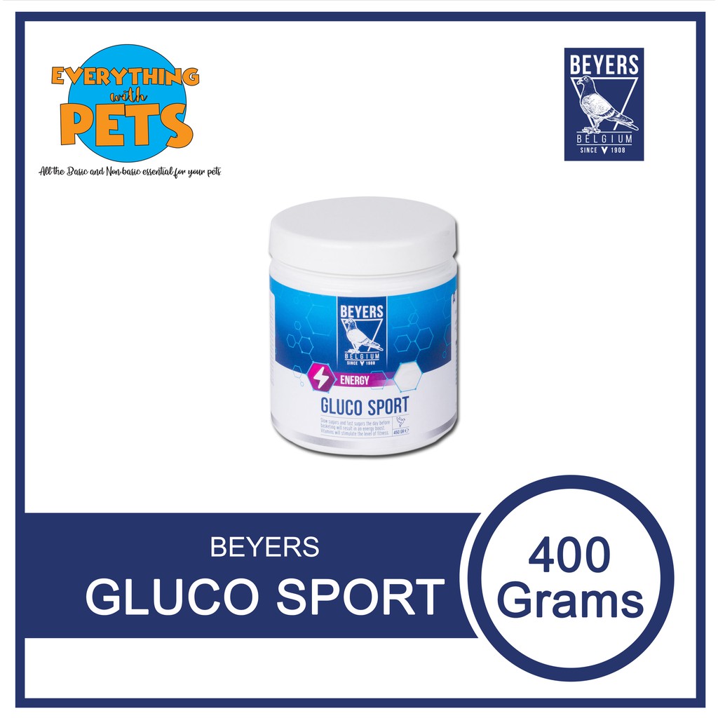 Beyers Plus Belgium Gluco Sport Supplement for Racing Pigeons (Sold in 400g) Shopee