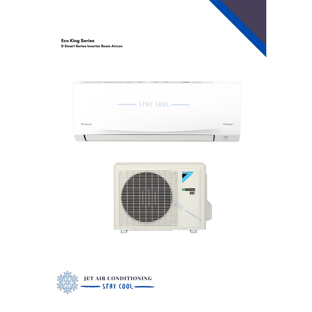 Daikin 1HP DSmart Series Split Type Wall Mounted Air Conditioning Unit