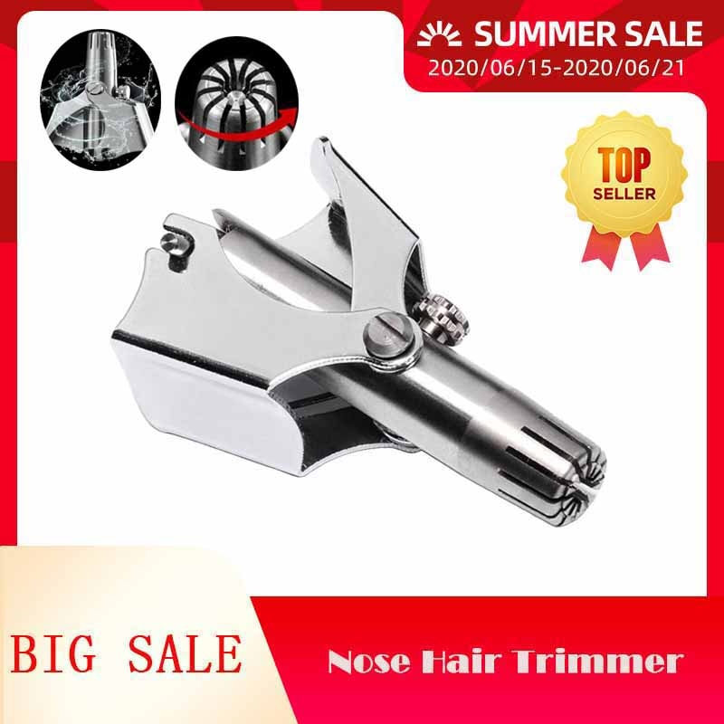 Stainless Steel Manual Nose Hair Trimmer Scissors Professional Nasal
