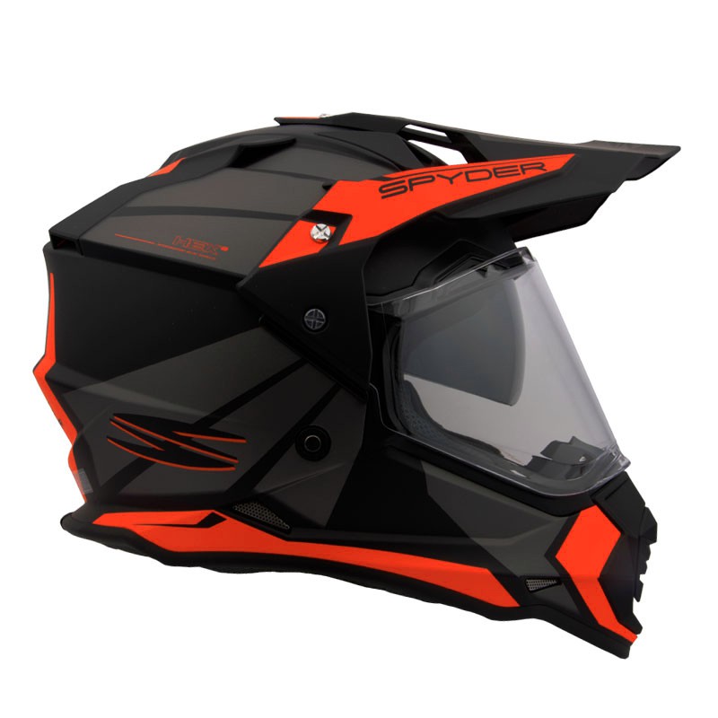 Spyder Dual Sport Helmet with Dual Visor Hex 2.0 GD Series 2 Shopee