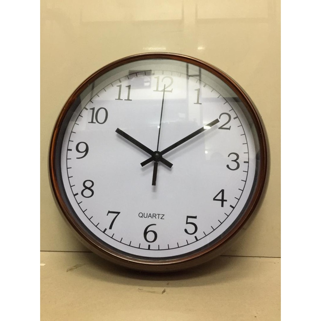 BIG SIZE WALL CLOCK WOODEN COLOUR Shopee Philippines