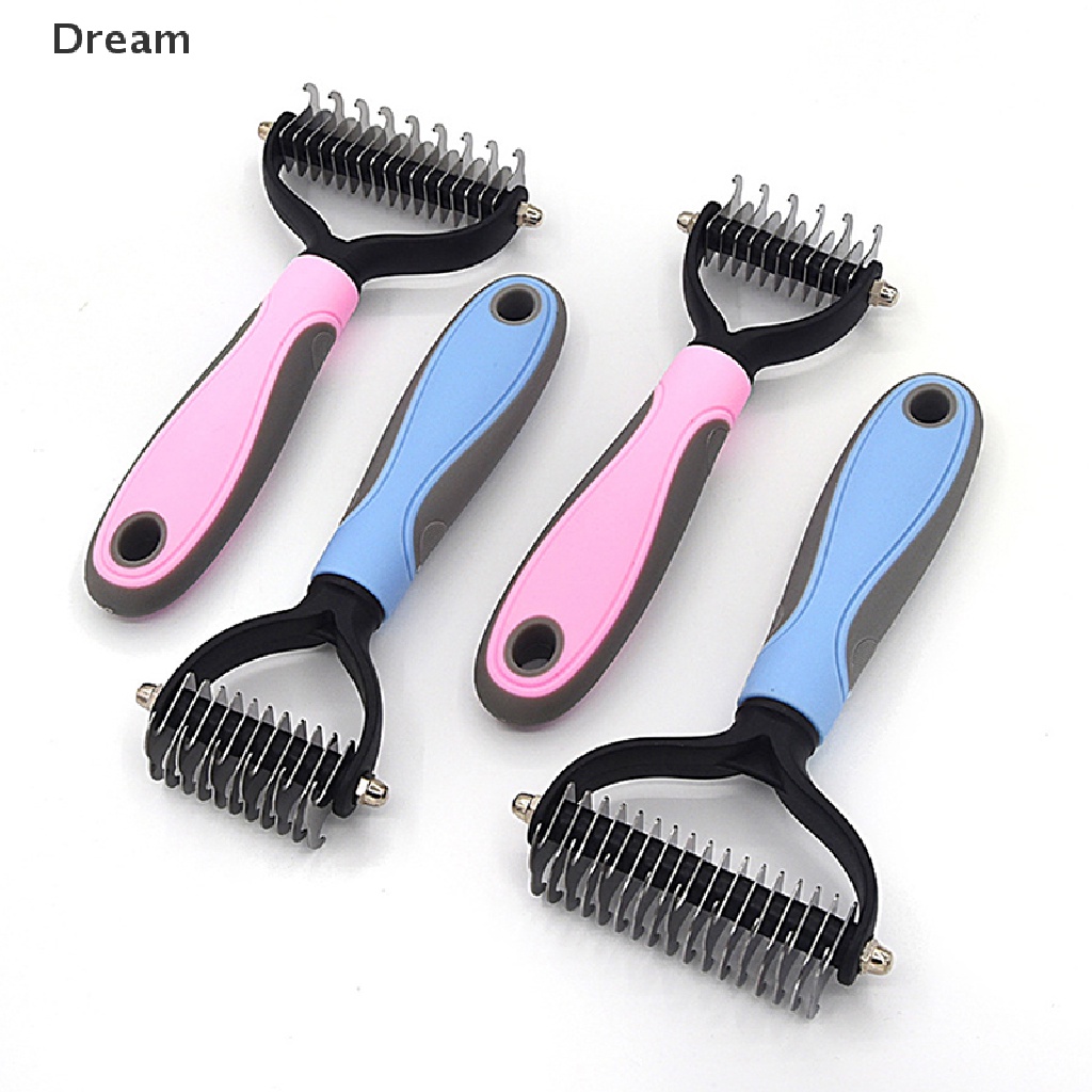 Dog Comb Pet Hair Removal Comb Cat Grooming Brush Detangler Fur