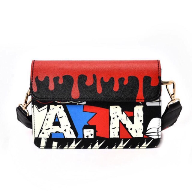 Graffiti Sling Bag/Shoulder Bag8 Shopee Philippines