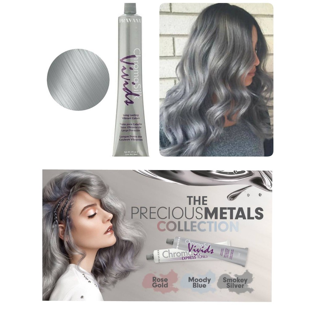Pravana Chromasilk VividsSmokey Silver AmmoniaFree Coating With