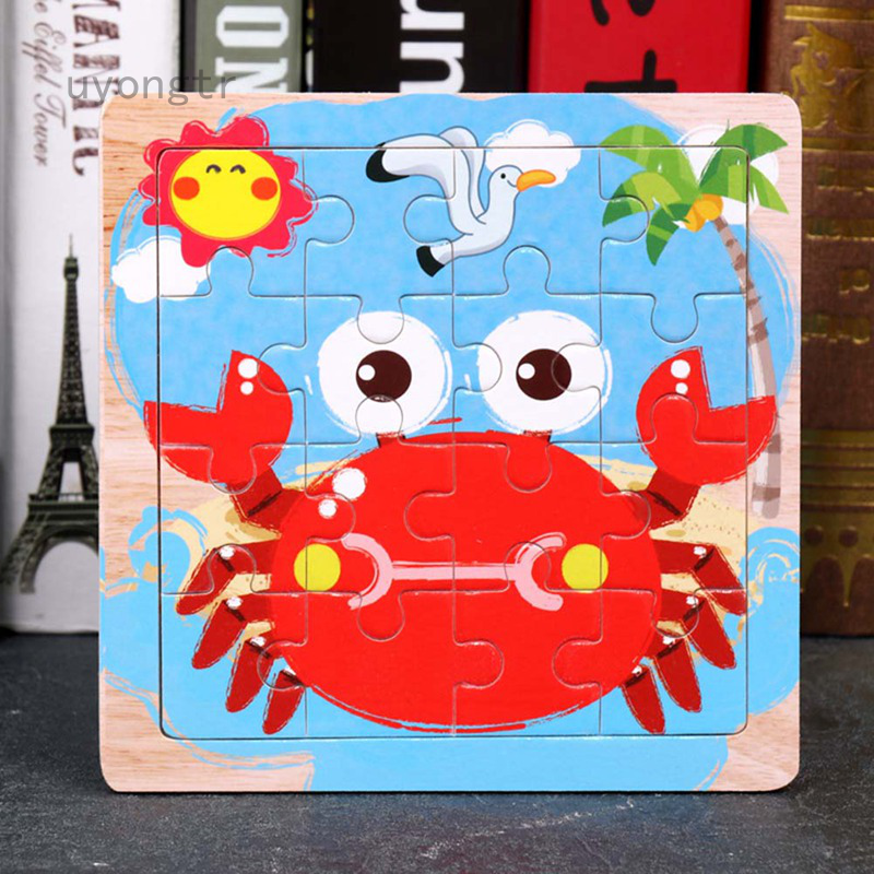 Wooden Puzzles for 1 2 3 Year Olds 6 Pack Wooden Jigsaw Puzzles Set for