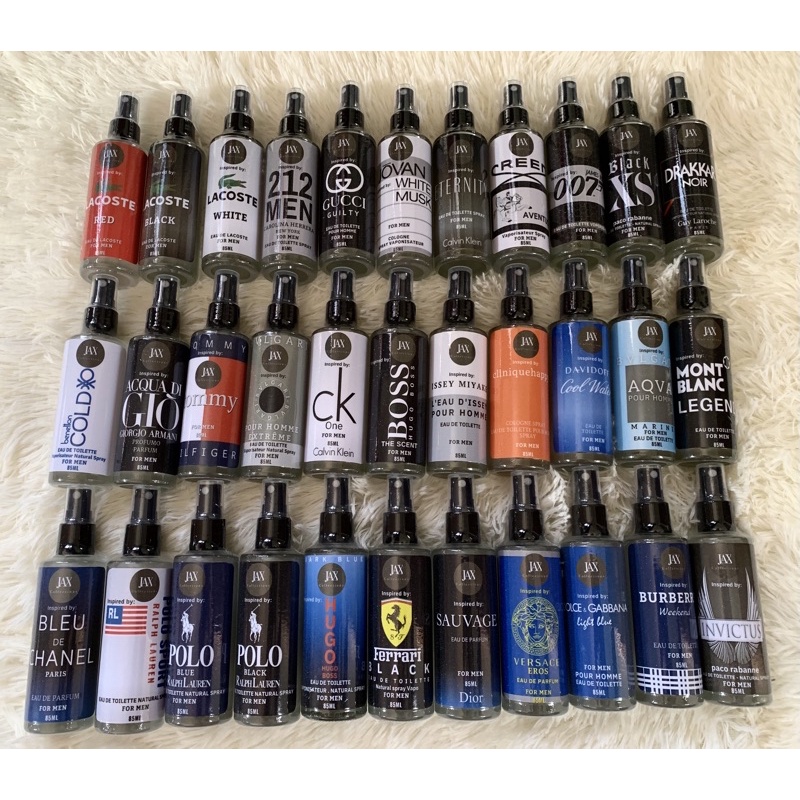 For MEN Inspired Branded Perfumes 20 Oil Based Long Lasting Scents Shopee Philippines