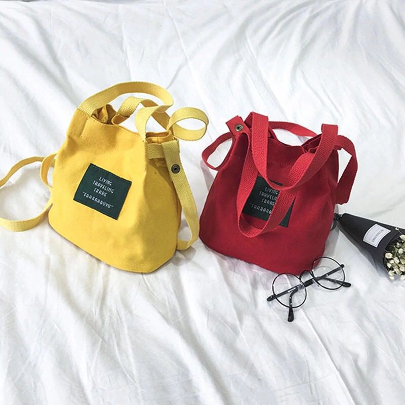 R&O 2372 Korean Style Canvas Mini Sling Bags Shopee Philippines
