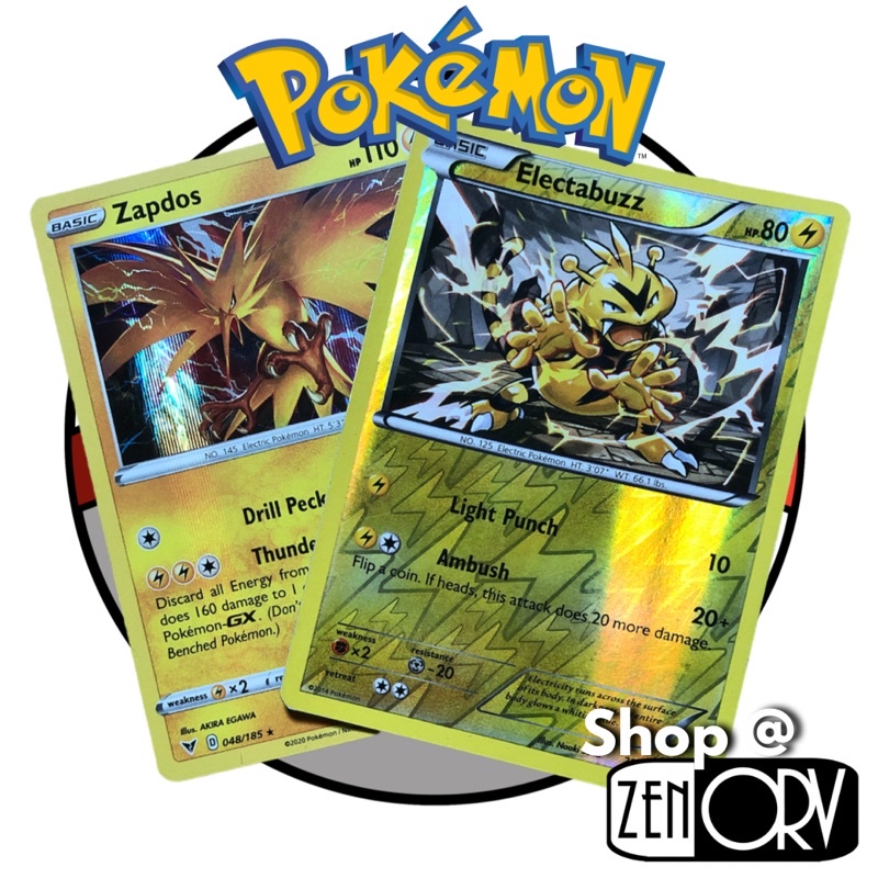 Generation 1 Gen1 Generation 1 Gen Electric type Pokemon Card TCG