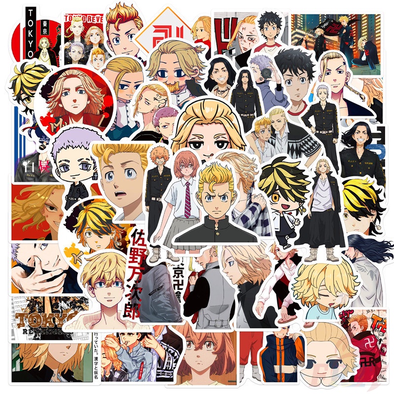 Tokyo Revengers Series 01 Anime Stickers 50Pcs/Set DIY Fashion Mixed