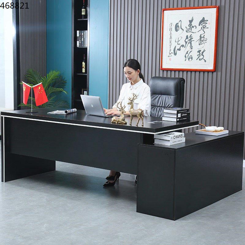 Boss desk and chair combination manager executive president computer table modern minimalist