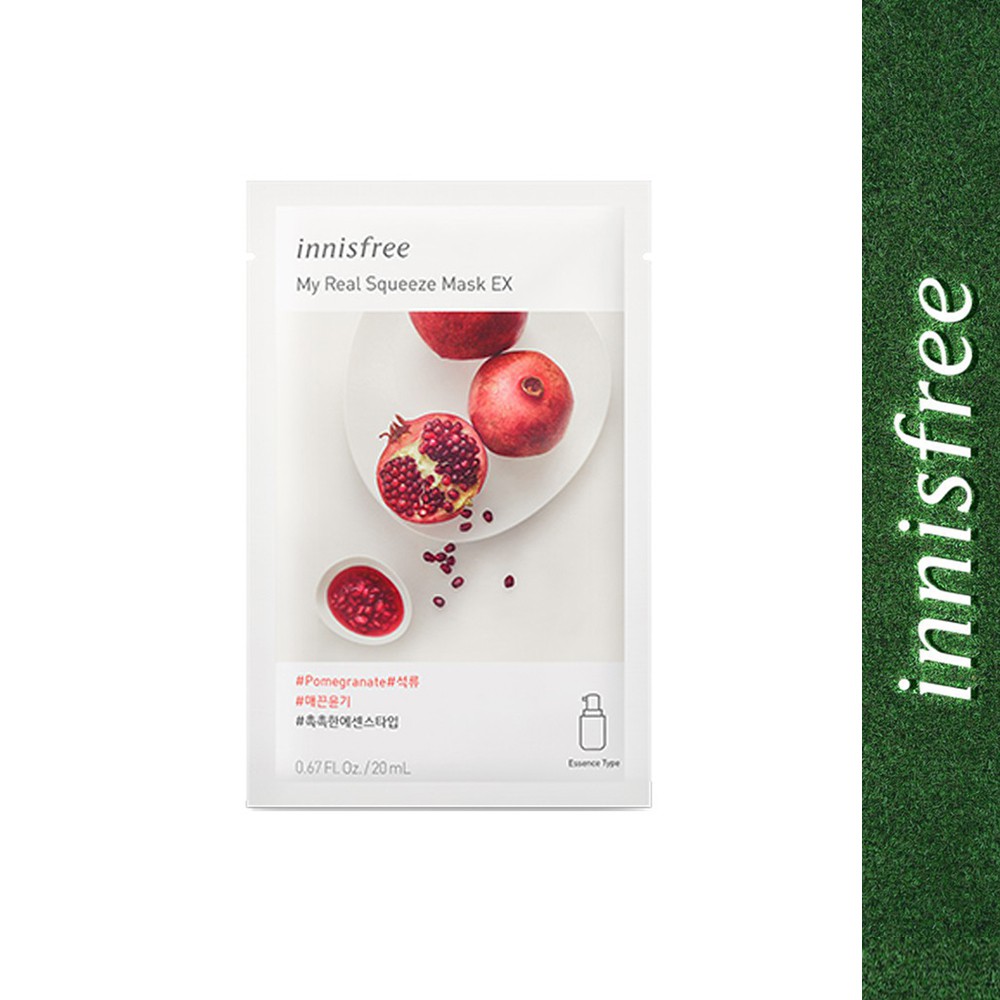 Innisfree My Real Squeeze Mask EX Pomegranate 20ml [Korean, Sheet