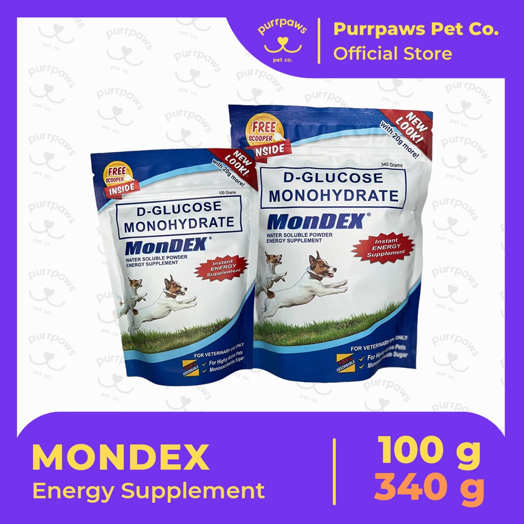 MonDex Energy Supplement Dextrose Powder for Dogs and Cats (NEW