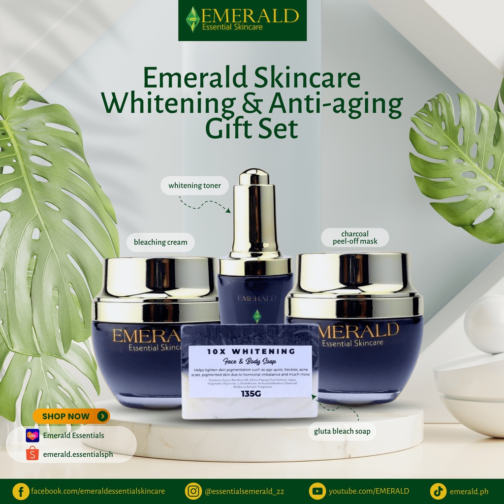 Emerald ESsentials Skincare Whole set Emerald Essential Skincare is a complete set to resolve