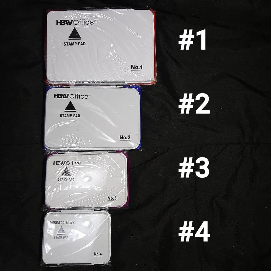 HBW Office Stamp Pad w/ ink (4 sizes, 4 colors) Shopee Philippines
