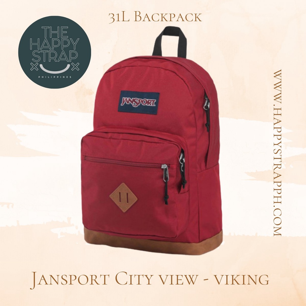 Jansport City View Viking Red 31L Backpack Authentic Fulfilled by