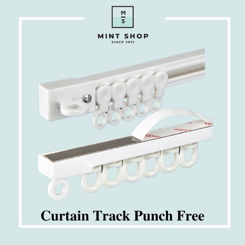 Curtain Track Coiled Curtain Rail Track Gliders Set For Any Windows Bay