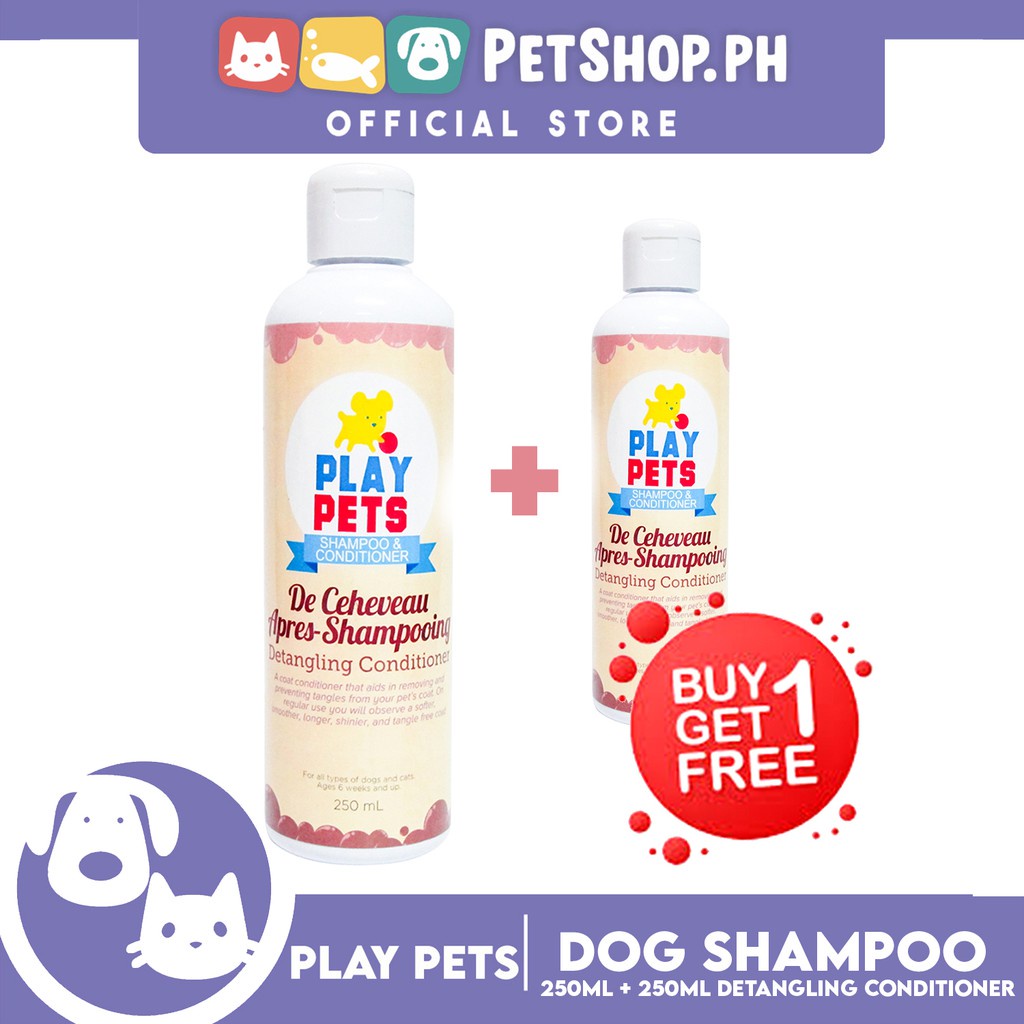 Play Pets Shampoo and Conditioner 250ml For All Types Of Dogs And Cats