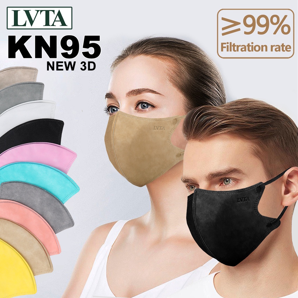KN95 MASK New 3D Face Mask LVTA KF94 NonWoven Sustainable Soft