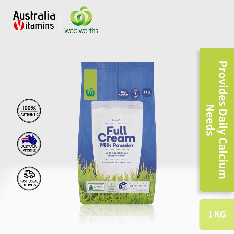Woolworths Full Cream Milk Powder 1kg Shopee Philippines