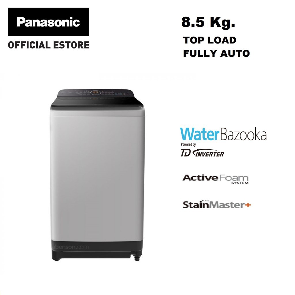 2021 Panasonic NAFD85X1HRM Fully Auto Top Load 8.5 Kg Inverter Washing