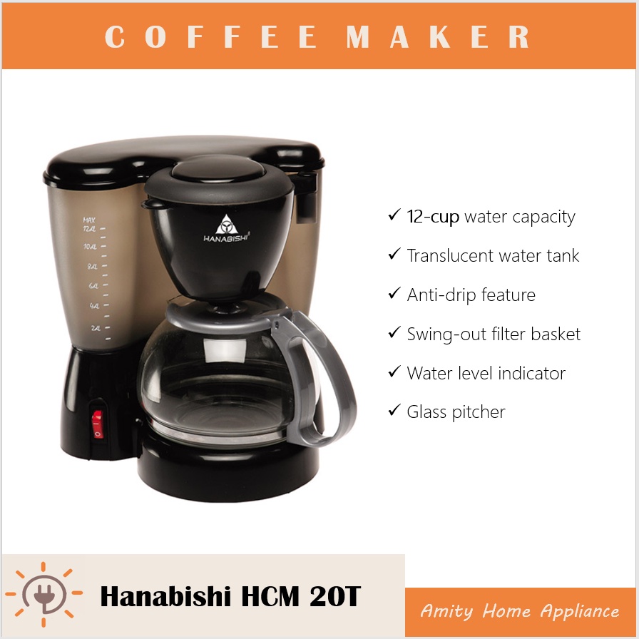 Hanabishi Coffee Maker HCM20T Shopee Philippines