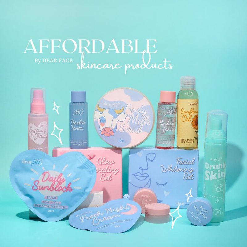 Dear Face Drunk Skin, Supra Glow, Milk Scrub, Sunflower Oil, Pink Nip