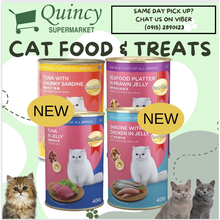 SmartHeart Canned Cat Food Seafood Platter in Prawn Jelly/Tuna & Chunky